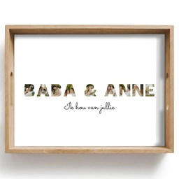 Baba & Anne - Lettercollage Dienblad Rechthoek middel -z3d_shopping