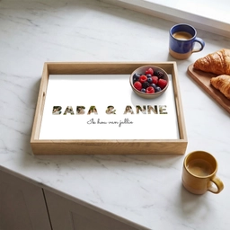 Baba & Anne - Lettercollage Dienblad Rechthoek middel -sfeer2