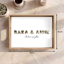 Baba & Anne - Lettercollage Dienblad Rechthoek middel -USP_Formaat