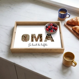Oma - Lettercollage Dienblad Rechthoek middel -sfeer2