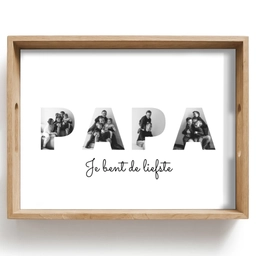 Papa - Lettercollage Dienblad Rechthoek middel -z3d_shopping