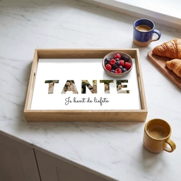 Tante - Lettercollage Dienblad Rechthoek middel -sfeer2