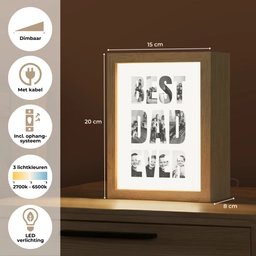 upload-69ddf9caeb83c-best-dad-ever Light Box met kabel (Tafellamp) klein -USP_NL