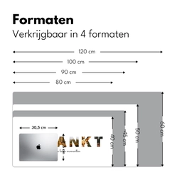 Bedankt - Lettercollage Muismat XXL klein -sfeer5
