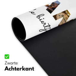 Bedrankt - Lettercollage Muismat XXL klein -sfeer2