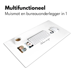 Beertje - Lettercollage Muismat XXL klein -sfeer4
