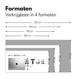 Beertje - Lettercollage Muismat XXL klein -sfeer5