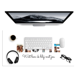 Bestie - Lettercollage Muismat XXL klein -3d