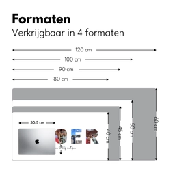 Broer - Lettercollage Muismat XXL klein -sfeer5