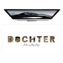 Dochter - Lettercollage Muismat XXL klein -zzz3d