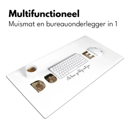 Dochter - Lettercollage Muismat XXL klein -sfeer4