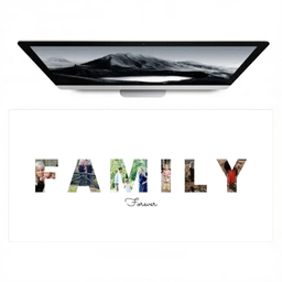 Family - Lettercollage Muismat XXL klein -zzz3d