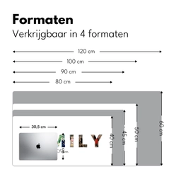 Family - Lettercollage Muismat XXL klein -sfeer5