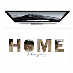 Home - Lettercollage Muismat XXL klein -zzz3d