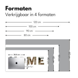 Home - Lettercollage Muismat XXL klein -sfeer5