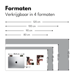 Lief - Lettercollage Muismat XXL klein -sfeer5