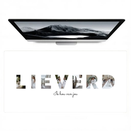 Lieverd - Lettercollage Muismat XXL klein -zzz3d