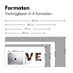 Love - Lettercollage Muismat XXL klein -sfeer5
