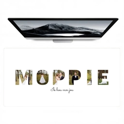 Moppie - Lettercollage Muismat XXL klein -zzz3d