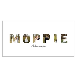 Moppie - Lettercollage Muismat XXL klein -3d_leeg
