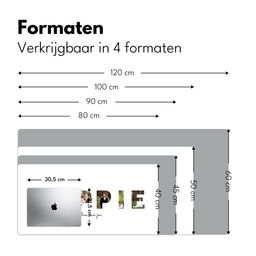 Moppie - Lettercollage Muismat XXL klein -sfeer5