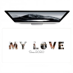 My Love - Lettercollage Muismat XXL klein -zzz3d