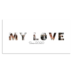 My Love - Lettercollage Muismat XXL klein -3d_leeg