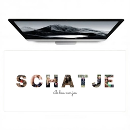 Schatje - Lettercollage Muismat XXL klein -zzz3d