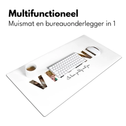 Vriend - Lettercollage Muismat XXL klein -sfeer4