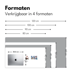 You & Me - Lettercollage Muismat XXL klein -sfeer5