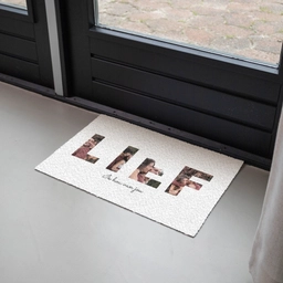 Lief - Lettercollage Deurmat klein -sfeer2