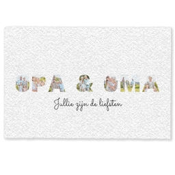 Opa & Oma - Lettercollage Deurmat klein -zkaufland3d