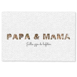 Papa & Mama - Lettercollage Deurmat klein -zkaufland3d