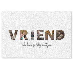 Vriend - Lettercollage Deurmat klein -zkaufland3d