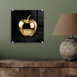 Appel - Goud - Chrome - Zwart plexiglas 5mm klein -sfeer3