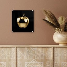 Appel - Goud - Chrome - Zwart plexiglas 5mm klein -sfeer5