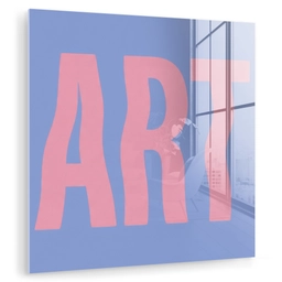 Art - Roze - Blauw plexiglas 5mm klein -zzzproduct_nieuw