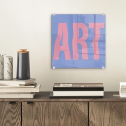 Art - Roze - Blauw plexiglas 5mm klein -sfeer1