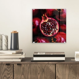 Granaatappel - Rood - Fruit plexiglas 5mm klein -sfeer1