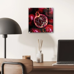Granaatappel - Rood - Fruit plexiglas 5mm klein -sfeer6