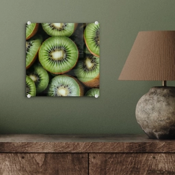 Kiwi - Fruit - Groen plexiglas 5mm klein -sfeer3