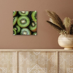 Kiwi - Fruit - Groen plexiglas 5mm klein -sfeer5