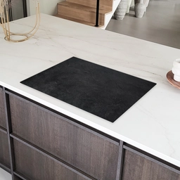 Diep Antraciet Textuur Inductie beschermer vinyl 3mm klein -sfeer8