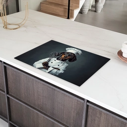Hond - Garde - Kok Inductie beschermer vinyl 3mm klein -sfeer8