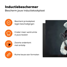 Hond - Garde - Kok Inductie beschermer vinyl 3mm klein -zzzzzzz-td-ups