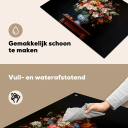 Boeket - Roze - Bloemen - Vaas Inductie beschemer met haakjes klein -ky-schoon-nl