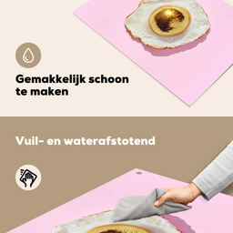 Ei - Disco - Ontbijt - Glitter Inductie beschemer met haakjes klein -ky-schoon-nl