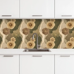 Abstract - Modern - Groen keuken achterwand 2 middel 871 -3d