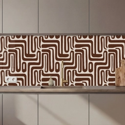 Abstract - Patroon - Bruin keuken achterwand 2 middel 871 zz_3dshopping
