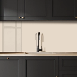 Beige - Effen kleur keuken achterwand 2 middel 871 -sfeer1